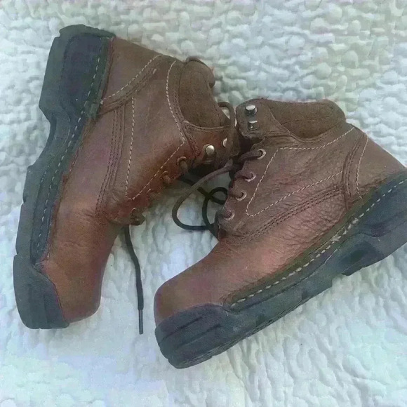 Women’s Hytest steel toe brown leather lace up boots size 7 safety footwear - Picture 8 of 9